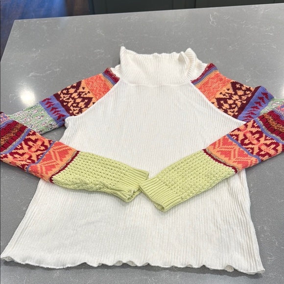 Free People Colorful Cowl Neck Sweater - Picture 1 of 6